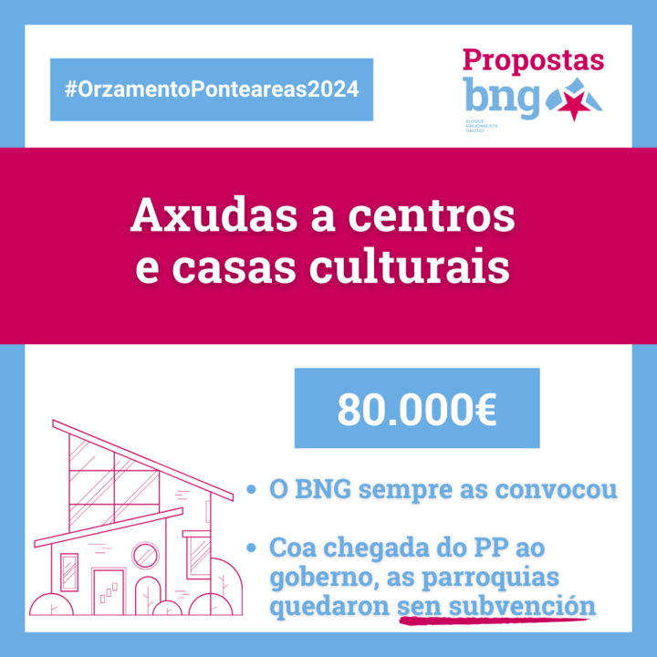Propomos manter e aumentar axudas que o goberno tripartito de Nava Castro prop&oacute;n eliminar. Colectivos sociais, tra&iacute;das de augas, centros culturais, comercio, mocidade, igualdade e emerxencia social centran as nosas propostas.