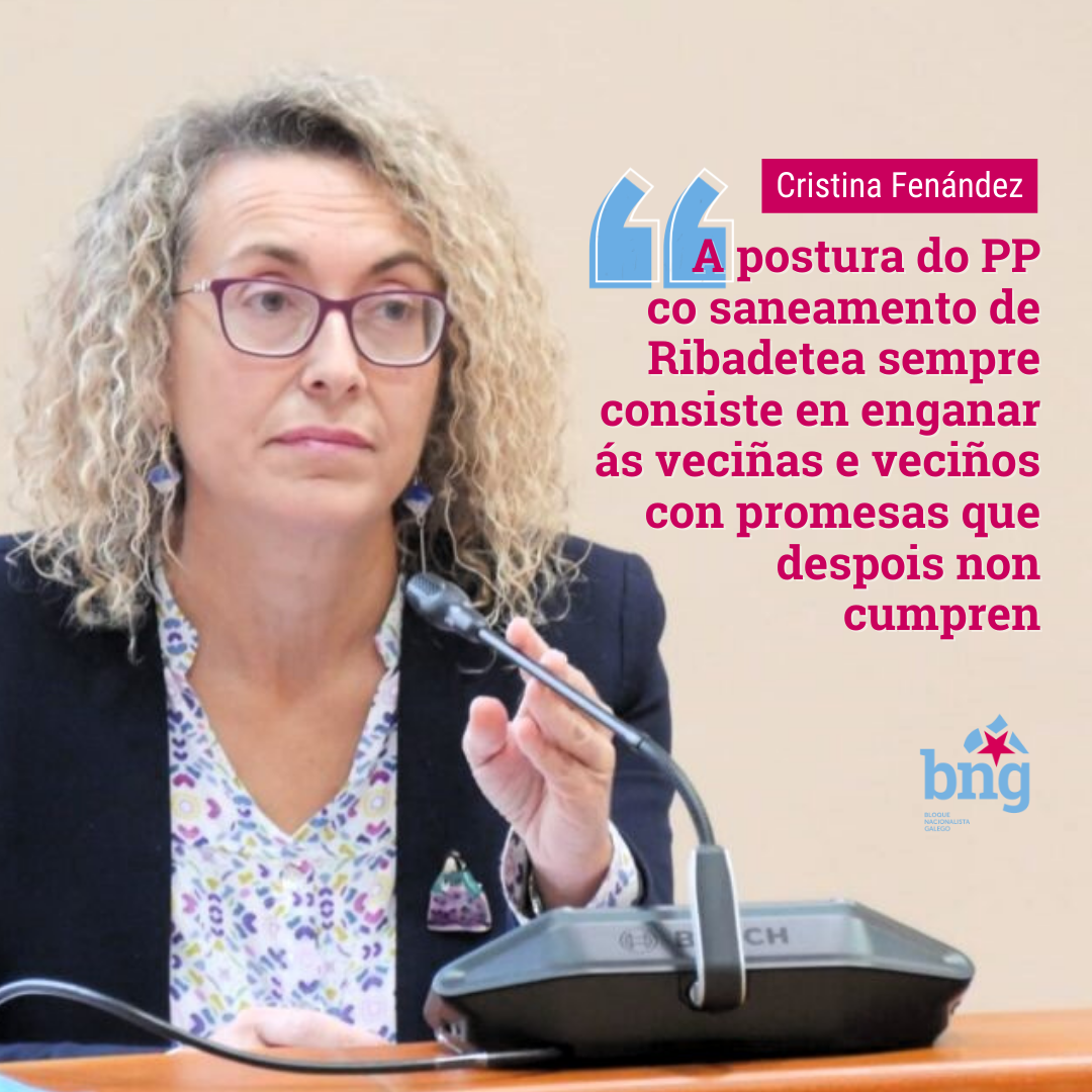Cristina saneamento Ribadetea